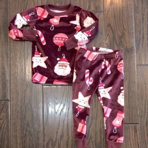 Carters Christmas Santa pajamas set size 12 months